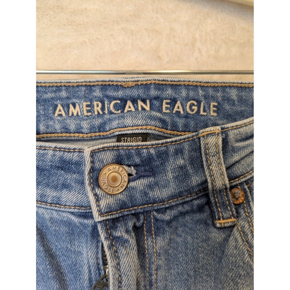 American Eagle Strigid Mom Jeans Women's Size 10 Short Distressed High Rise - Picture 5 of 12